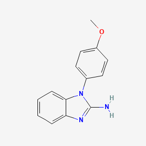 molecular formula C14H13N3O B1451843 1-(4-methoxyphenyl)-1H-1,3-benzodiazol-2-amine CAS No. 33235-40-4