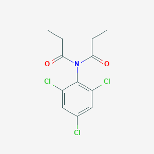 molecular formula C12H12Cl3NO2 B14518454 N-Propanoyl-N-(2,4,6-trichlorophenyl)propanamide CAS No. 62715-90-6