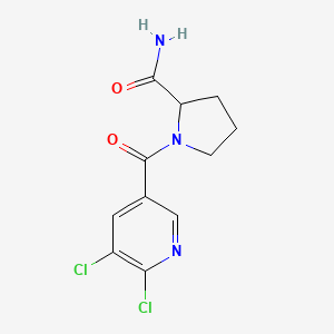 1-(5,6-Dichloropyridine-3-carbonyl)pyrrolidine-2-carboxamide