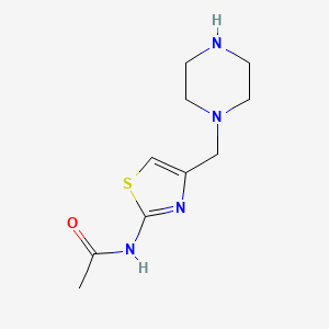 N-[4-(piperazin-1-ylmethyl)-1,3-thiazol-2-yl]acetamide