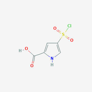 4-(chlorosulfonyl)-1H-pyrrole-2-carboxylic acid