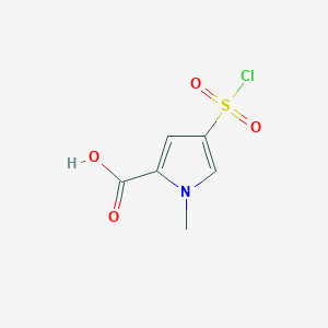 4-(chlorosulfonyl)-1-methyl-1H-pyrrole-2-carboxylic acid