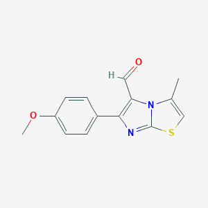 6-(4-Methoxyphenyl)-3-methylimidazo[2,1-b][1,3]thiazole-5-carbaldehyde