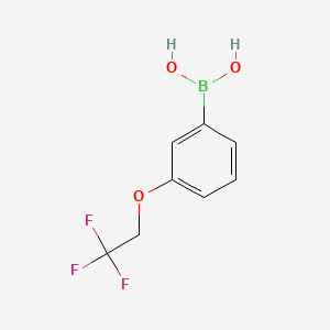 molecular formula C8H8BF3O3 B1451865 3-(2,2,2-Trifluoroethoxy)phenylboronic acid CAS No. 850593-08-7