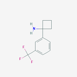 1-[3-(Trifluoromethyl)phenyl]cyclobutan-1-amine