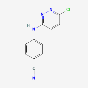 4-[(6-Chloropyridazin-3-yl)amino]benzonitrile