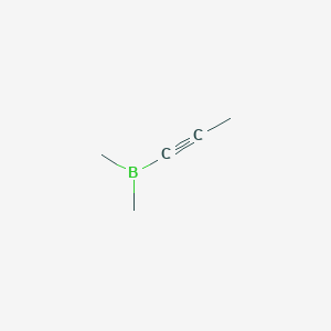 molecular formula C5H9B B14518688 Dimethyl(prop-1-yn-1-yl)borane CAS No. 62654-57-3
