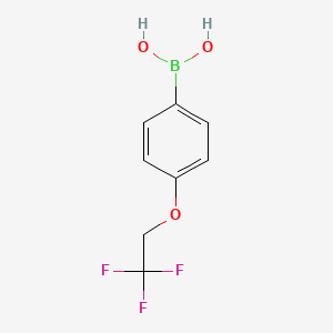 molecular formula C8H8BF3O3 B1451871 4-(2,2,2-Trifluoroethoxy)phenylboronic acid CAS No. 886536-37-4