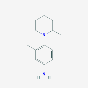molecular formula C13H20N2 B1451872 3-Methyl-4-(2-methylpiperidin-1-yl)aniline CAS No. 1094544-19-0