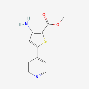Methyl 3-amino-5-(pyridin-4-yl)thiophene-2-carboxylate