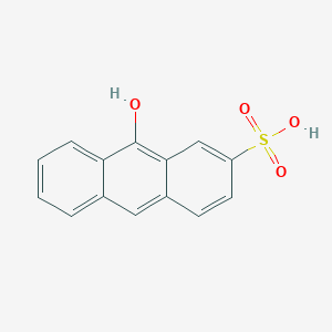 molecular formula C14H10O4S B14518808 9-Hydroxyanthracene-2-sulfonic acid CAS No. 62581-73-1