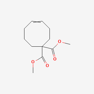 molecular formula C12H18O4 B14518829 Dimethyl cyclooct-4-ene-1,1-dicarboxylate CAS No. 62702-23-2