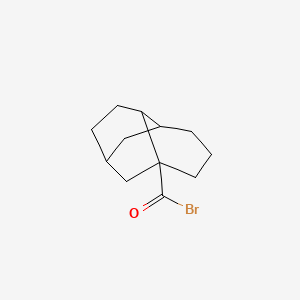 molecular formula C12H17BrO B14518831 Octahydro-1,6-methanonaphthalene-1(2H)-carbonyl bromide CAS No. 63125-20-2