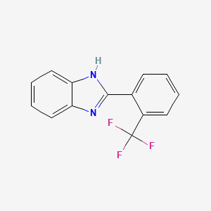molecular formula C14H9F3N2 B1451884 2-(2-(trifluoromethyl)phenyl)-1H-benzo[d]imidazole CAS No. 380639-07-6