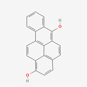 molecular formula C20H12O2 B14518895 Benzo(b)pyrene-1,6-diol CAS No. 63148-09-4