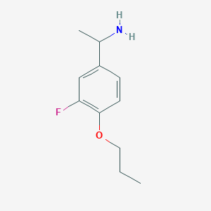 1-(3-Fluoro-4-propoxyphenyl)-ethylamine