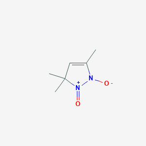 molecular formula C6H10N2O2 B14519081 3,3,5-trimethyl-3H-pyrazole 1,2-dioxide CAS No. 62925-71-7