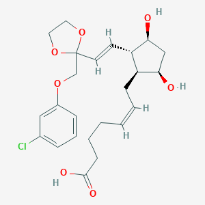molecular formula C24H31ClO7 B145191 Glystrophan CAS No. 131349-68-3