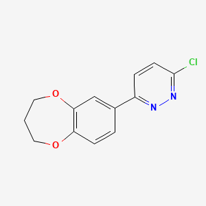 3-chloro-6-(3,4-dihydro-2H-1,5-benzodioxepin-7-yl)pyridazine
