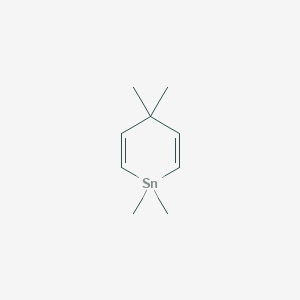 molecular formula C9H16Sn B14519128 1,1,4,4-Tetramethyl-1,4-dihydrostannine CAS No. 62496-46-2
