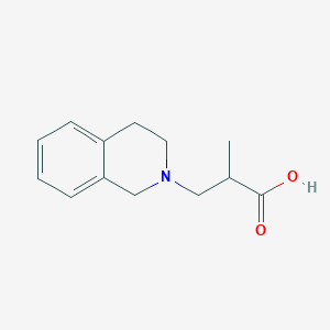 molecular formula C13H17NO2 B1451915 3-(3,4-Dihydroisoquinolin-2(1H)-yl)-2-methylpropanoic acid CAS No. 1155935-14-0