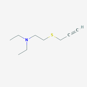 molecular formula C9H17NS B14519212 N,N-Diethyl-2-[(prop-2-yn-1-yl)sulfanyl]ethan-1-amine CAS No. 62646-67-7