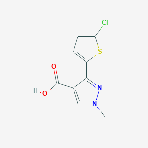 3-(5-chlorothiophen-2-yl)-1-methyl-1H-pyrazole-4-carboxylic acid