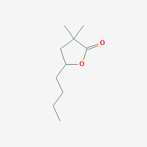 molecular formula C10H18O2 B14519243 5-Butyl-3,3-dimethyloxolan-2-one CAS No. 62581-37-7
