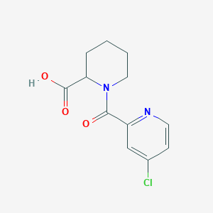 molecular formula C12H13ClN2O3 B1451925 1-[(4-Chloro-2-pyridinyl)carbonyl]-2-piperidinecarboxylic acid CAS No. 1218724-36-7