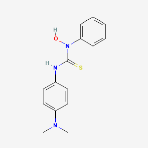 molecular formula C15H17N3OS B14519267 N'-[4-(Dimethylamino)phenyl]-N-hydroxy-N-phenylthiourea CAS No. 62592-95-4