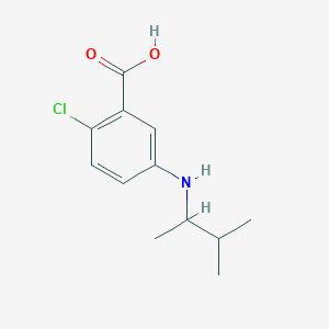 2-Chloro-5-[(3-methylbutan-2-yl)amino]benzoic acid