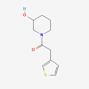 molecular formula C11H15NO2S B1451929 1-(3-Hydroxy-piperidin-1-yl)-2-thiophen-3-yl-ethanone CAS No. 916791-32-7
