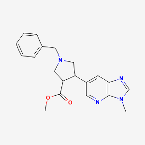 molecular formula C20H22N4O2 B1451933 Methyl 1-benzyl-4-(3-methyl-3H-imidazo[4,5-b]pyridin-6-yl)pyrrolidine-3-carboxylate CAS No. 1203499-27-7