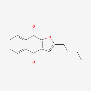 molecular formula C16H14O3 B14519389 Naphtho[2,3-b]furan-4,9-dione, 2-butyl- CAS No. 62452-68-0