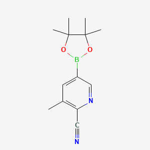 3-Methyl-5-(4,4,5,5-tetramethyl-1,3,2-dioxaborolan-2-yl)picolinonitrile
