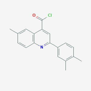 2-(3,4-Dimethylphenyl)-6-methylquinoline-4-carbonyl chloride