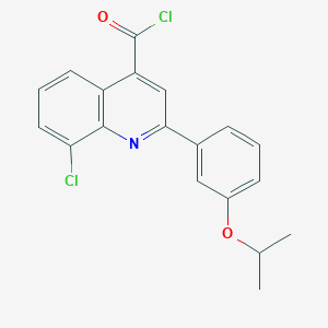 8-Chloro-2-(3-isopropoxyphenyl)quinoline-4-carbonyl chloride