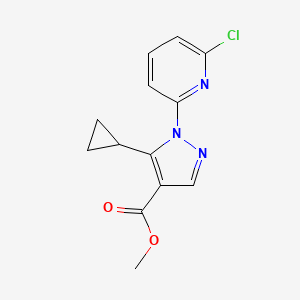 molecular formula C13H12ClN3O2 B1451946 Methyl 1-(6-chloropyridin-2-yl)-5-cyclopropyl-1H-pyrazole-4-carboxylate CAS No. 1150164-34-3