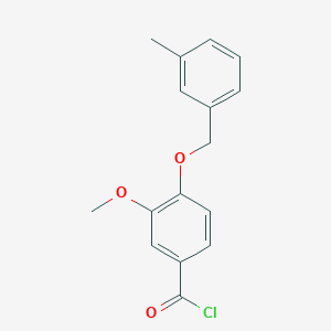 3-Methoxy-4-[(3-methylbenzyl)oxy]benzoyl chloride