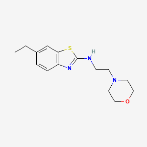 6-ethyl-N-(2-morpholin-4-ylethyl)-1,3-benzothiazol-2-amine