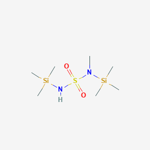 molecular formula C7H22N2O2SSi2 B14519618 N-Methyl-N,N'-bis(trimethylsilyl)sulfuric diamide CAS No. 62739-57-5