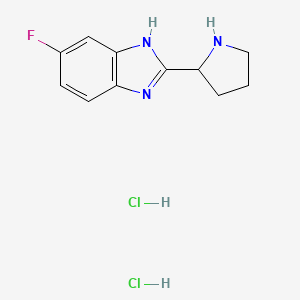 5-Fluoro-2-(2-pyrrolidinyl)-1h-benzimidazole dihydrochloride