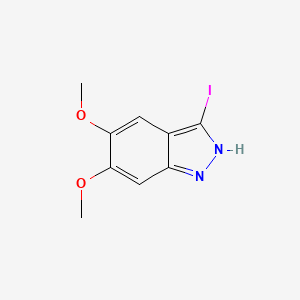 3-iodo-5,6-dimethoxy-1H-indazole