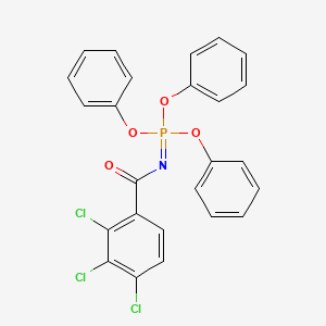 molecular formula C25H17Cl3NO4P B14519755 Triphenyl N-(2,3,4-trichlorobenzoyl)phosphorimidate CAS No. 62628-09-5