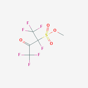 molecular formula C5H3F7O4S B14519810 Methyl 1,1,1,2,4,4,4-heptafluoro-3-oxobutane-2-sulfonate CAS No. 63176-10-3