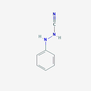 molecular formula C7H7N3 B14519829 Hydrazinecarbonitrile, 2-phenyl- CAS No. 62875-15-4