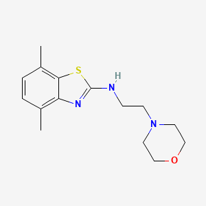 molecular formula C15H21N3OS B1451984 4,7-dimethyl-N-(2-morpholin-4-ylethyl)-1,3-benzothiazol-2-amine CAS No. 1204298-11-2