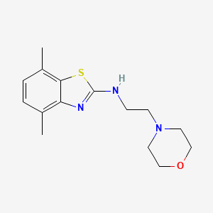 4,7-dimethyl-N-(2-morpholin-4-ylethyl)-1,3-benzothiazol-2-amine