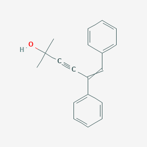molecular formula C19H18O B14519862 2-Methyl-5,6-diphenylhex-5-en-3-yn-2-ol CAS No. 62839-51-4