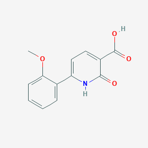 molecular formula C13H11NO4 B1451991 6-(2-Methoxyphenyl)-2-oxo-1,2-dihydropyridine-3-carboxylic acid CAS No. 1204296-71-8